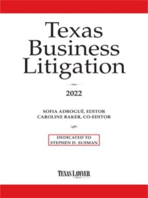 cover image of Texas Business Litigation